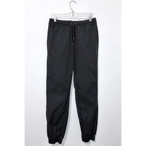 The North Fas Mens Jogger Pants M Black Pockets Elastic Waist Drawstring Logo
